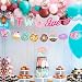 Two Sweet Donut Banner Garland for Ice Cream 2nd Birthday Party Decorations Vibrant Pink Two Sweet Donut Theme Birthday Baby Shower Party Supplies
