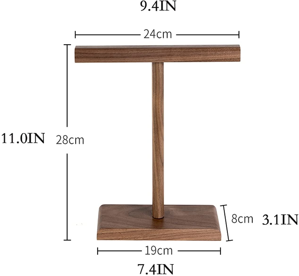 Gaming Accessori Supporto per Cuffie Doppio per Scrivania Supporto per Cuffie da Gioco in Legno di Faggio E Noce Gancio per Cuffie con Display Creativo Stand Over-Ear da Gioco(Beech)