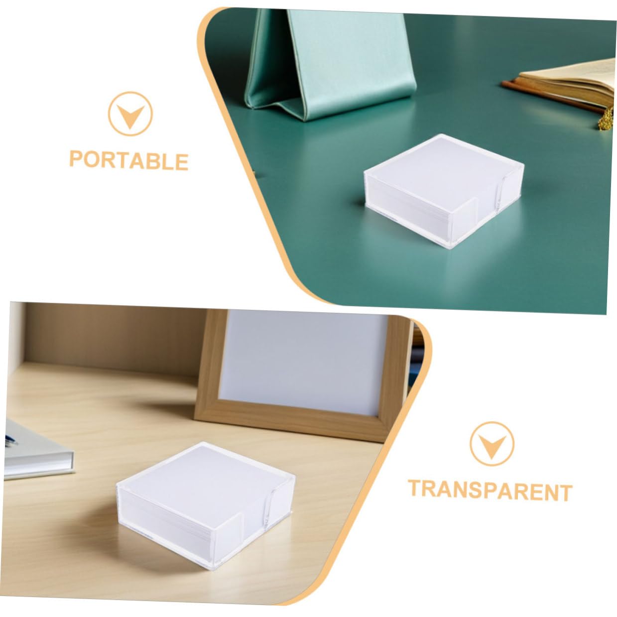 Blanko Notizpapier mit Transparentem Spenderbox Praktische Zettelbox für Büro und Schule Effiziente Einhand entnahme Langlebige Schreibwaren für Notizen und Erinnerungen