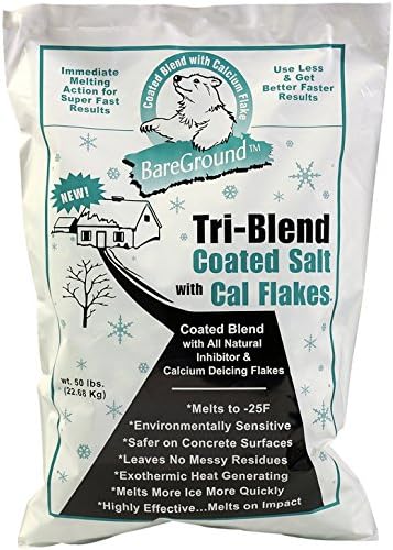 Review Bare Ground Winter Bare Ground Solutions Bare Ground BGCSCA-50P Premium Coated Granular Ice Melt with Calcium C, 50 lbs (Pallet of 45)