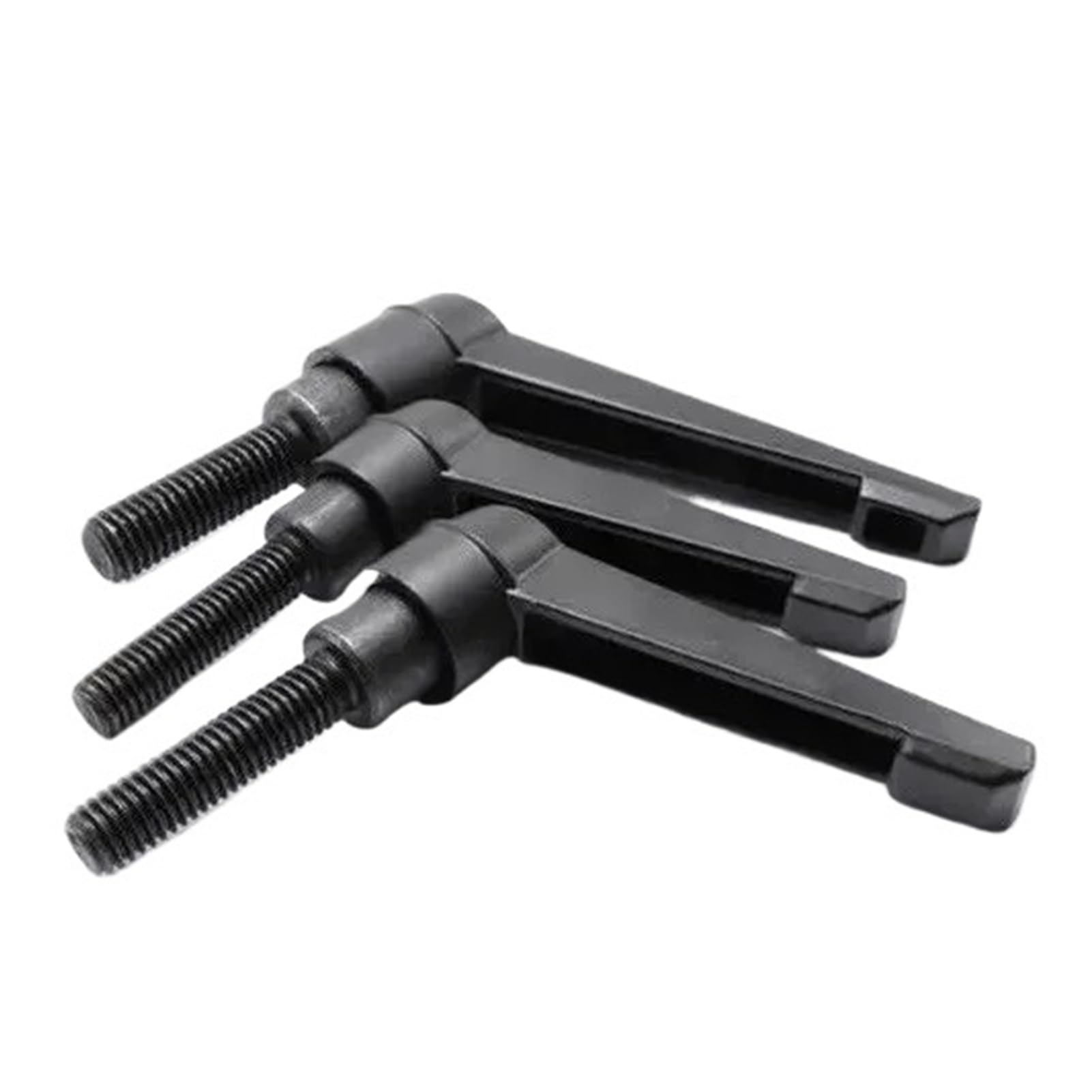 Regulowane uchwyty zaciskowe L M6 M8 regulowane śruby zaciskowe, 1 szt., 7 śrub zaciskowych, gwint zewnętrzny, czarny (M8 x 25 mm (1 szt.)