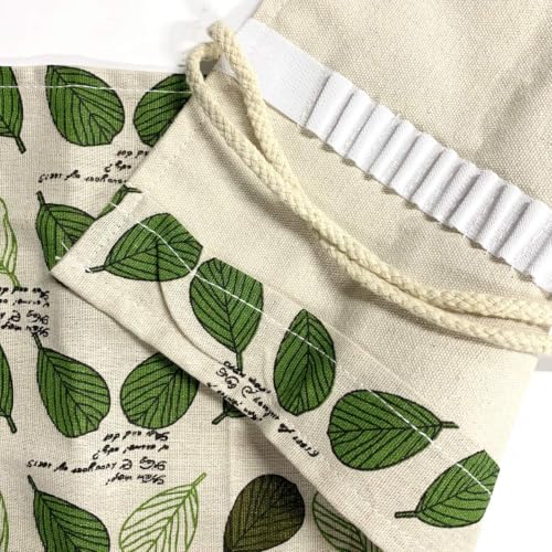 Image of Canvas Pencil Wrap Case, 72 Holes Colored Pencil Roll Holder Storage Pouch for Office (72 Holes, Green 2)