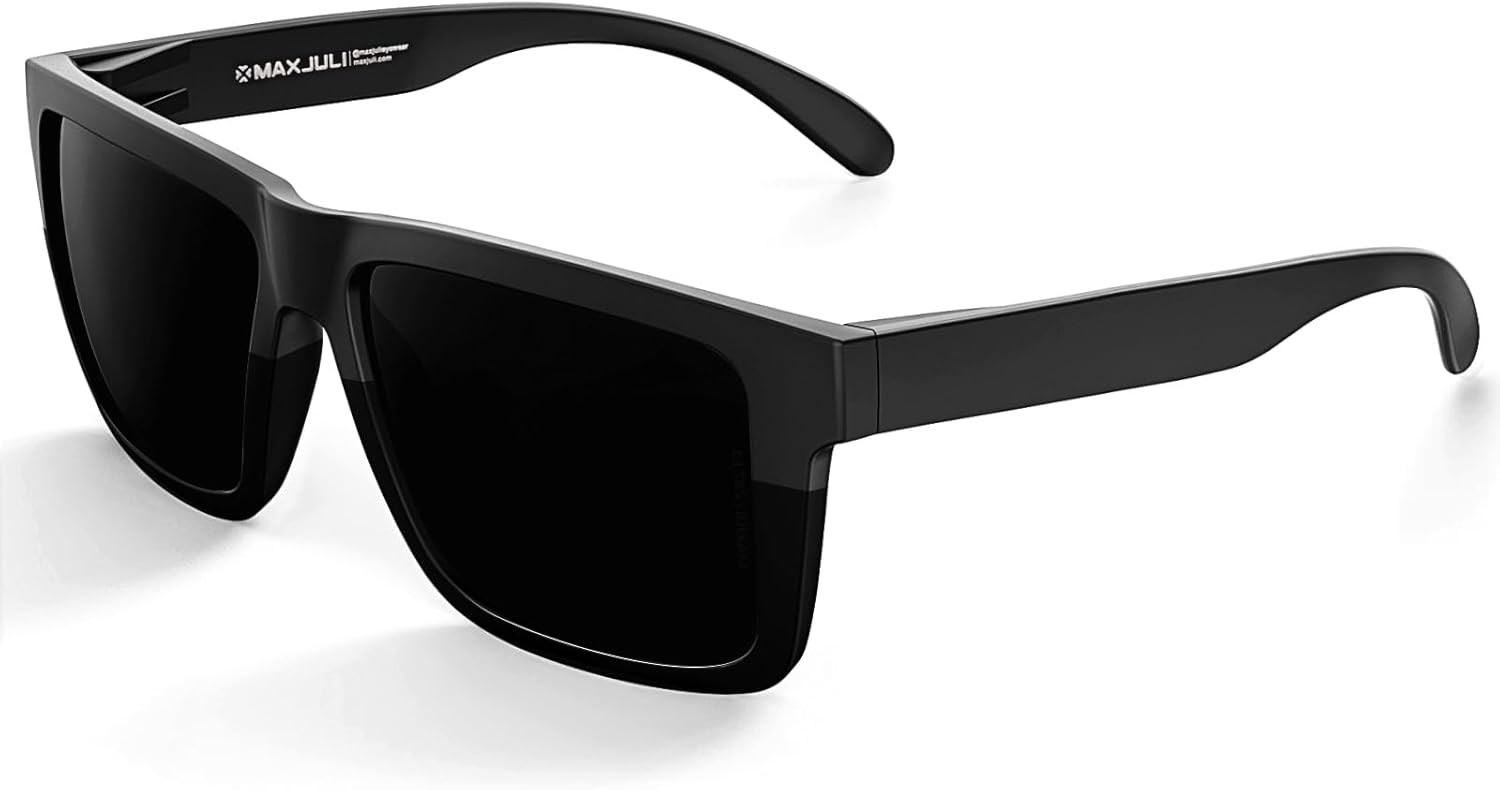 MAXJULI XXL Size Double Extra Large Z87 Sunglasses for Big Wide Heads Men TR90 Ultralight UV400 Protection Glasses 8228