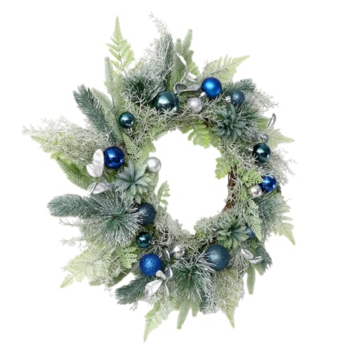 Couronne de Noël à suspendre抗風、不落葉，適合大門與聖誕餐桌