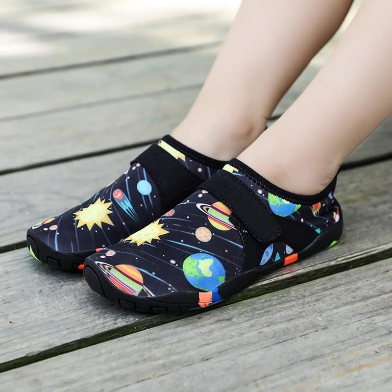 Miniatura 3 de LMMDDP Zapatos de agua al aire libre, calcetines de yoga de secado rápido para niños y niñas, zapatos de vadeo suaves para buceo y playa (color D,