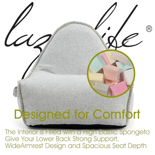 Patio Outdoor Weatherproof Water Proof Bean Bag Chair ,Outdoor bean bag lounger,High-Density Foam Filled ,Weather Resistant Waterproof UV-Protected ,outdoor beanbag Chair for Garden Terrace (Beige) - Image 8