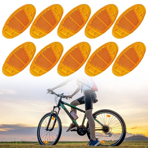 Catarifrangente per Raggi di Bicicletta, 10pc Catarifrangenti Raggi Ruota Bici,