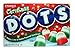 Christmas Dots Cherry, Lime and Vanilla Flavored Gumdrops, Holiday Stocking Stuffers, Pack of 3