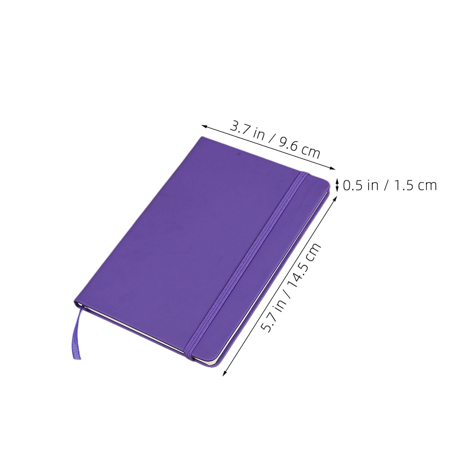 SOIMISS Set 7 Quaderni A6 con Copertina in Pu Colorata, Diario Tascabile a Righe con Elastico, Blocchi Memo Portatili per Appunti Scolastici e Ufficio, Formato Compatto per Borsa e Zaino
