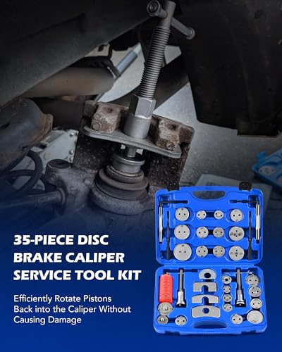 image for Orion Motor Tech 35 Piece Disc Brake Caliper Tool Kit, Heavy Duty Brak