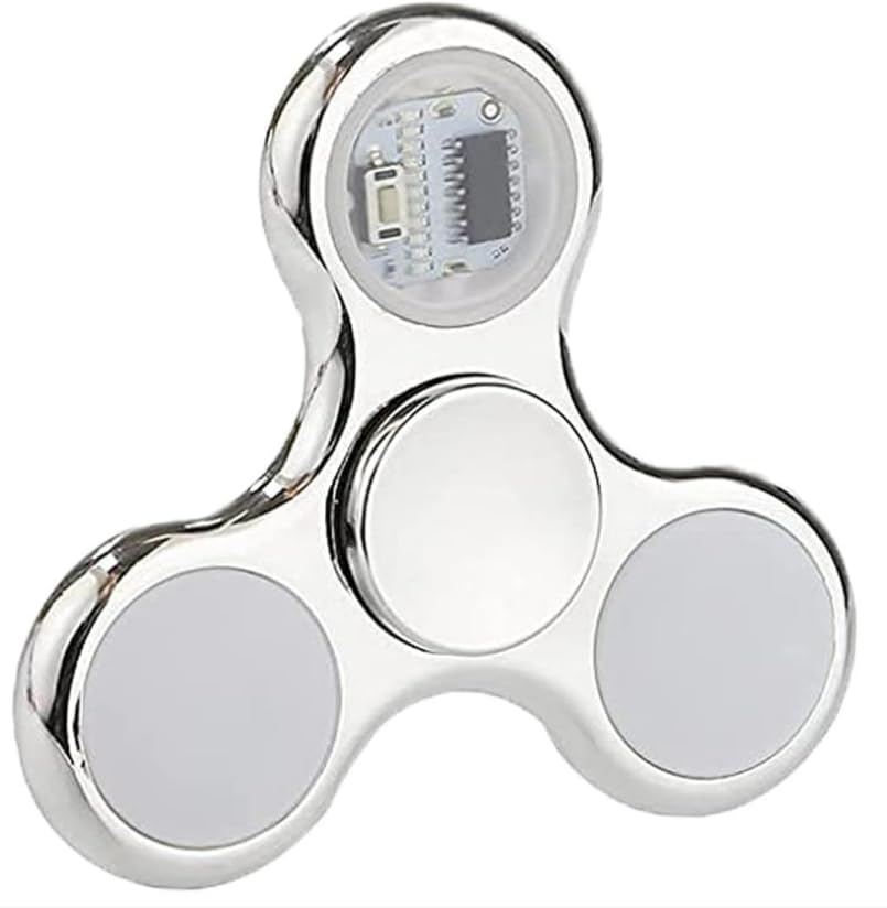 Yeefunjoy Led Light Fidget Toy, Stress Relief Anti-Anxiety Top Toy, 18 Changes Pattern Fast Finger Toys, Brain Development Toy, Birthday Party Gift For Kids & Adults ADD ADHD