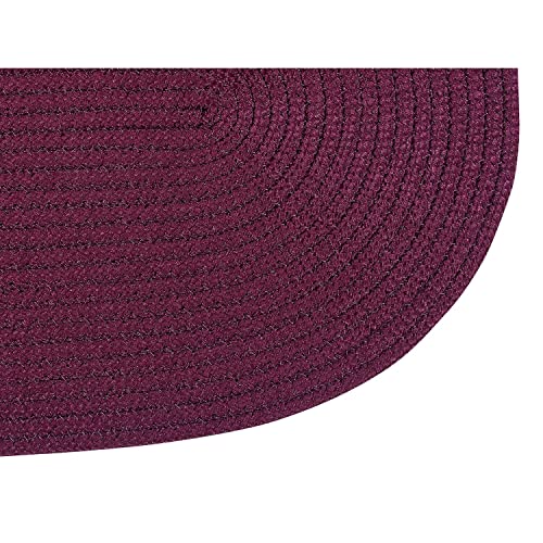 Better Trends County Braid Solid Collection Is Durable And Stain Resistant Reversible Indoor Area Utility Rug 100% Polypropylene In Vibrant Colors, 24" X 66" Runner, Straw #TOP1