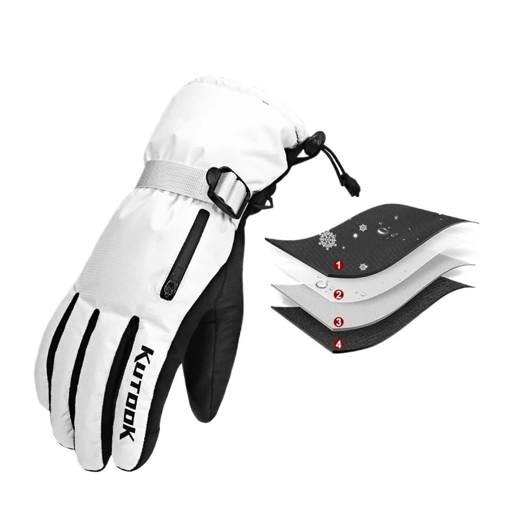 Skihandschuhe Winter Thermo Fahrrad Radfahren Snowboard Handschuhe Touchscreen Wasserdicht für Fahrrad Motorrad Ski Zubehör
