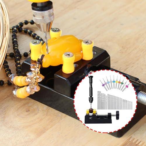 Perceuse manuelle pour bijoux et résine avec ensemble de forets portables - 4