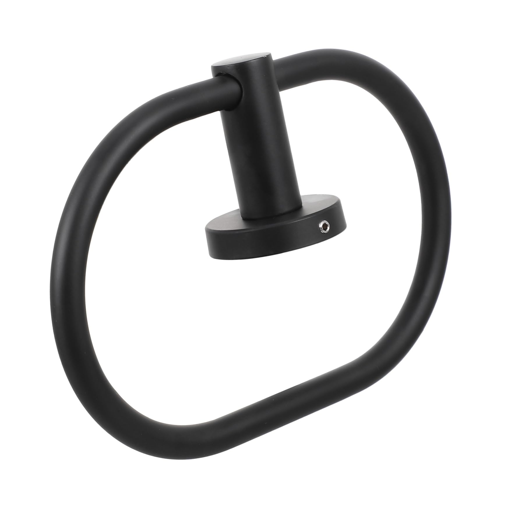 Anillo de Acero Inoxidable para Colgar Toallas Negro para Baño