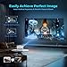 Projector with WiFi and Bluetooth,Mini-Projector: [550 ANSI & 360°Adjustable-Stand & Electric Focus & Auto Keystone], Lisowod L02 2025 Upgrade Portable 1080P Outdoor Movie Projector for Phone/TV Stick