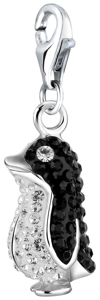 Nenalina Pinguin Karabiner Charm Anhänger Bettelarmband 925 Silber