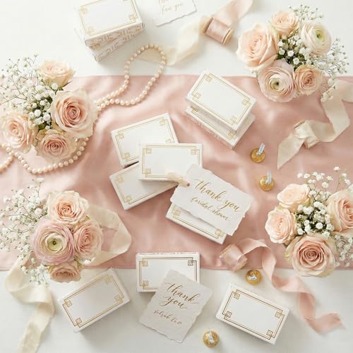 Fun Express 3 1/4" x 2 1/4" White Storybook Favor Boxes with Gold-Foil Trim - 12 Piece by Fun Express - Image 5