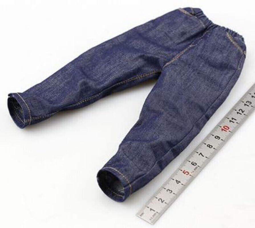 ximitoy Dark Blue 1/6th Trendy Soldier Hip Hop Loose Jeans Model for 12