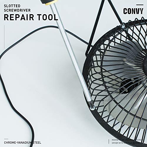 Convy GJ-0127 Phillips Screwdriver Cross Head Screwdriver with Non-Slip Rubber Handle, PH 6150