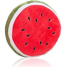 zhidiloveyou Watermelon Plush Pillow Cute Stuffed Fruit Toy Hug Pillow Gifts for Kids 11.8 in