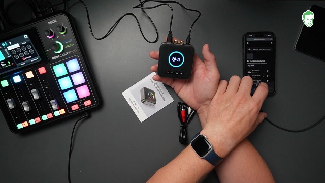 Watch Demo of the M10 RGB Bluetooth 5.4 Audio Receiver Transmitter