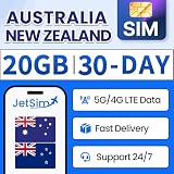 Australia & New Zealand SIM Card (30 Days), 20GB High-Speed Data, Quick Activating, Plug & Play, Hotspot Support, Easy to Use Travel Data SIM Card