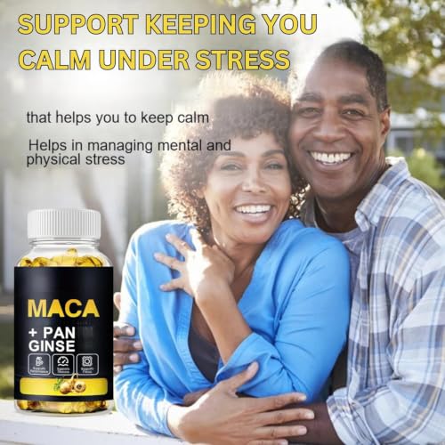 Complejo de raíz de maca en cápsulas, adaptógeno herbal sin OGM 5