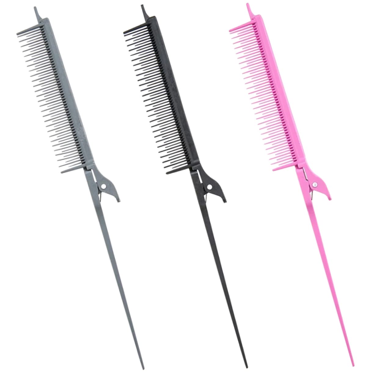 FRCOLOR 9pezzi Pettine Per Acconciature Per Parrucchieri Per Styling e Colorazione Colori