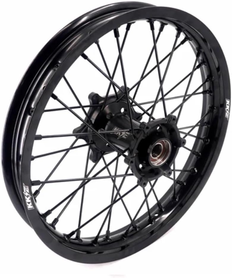 KKE 1.6 * 21/2.15 * 18 CNC Hub E-moto Electric Dirtbike Alloy Wheels Rims Fit STARK VARG Alpha 80HP (Standard) All Black