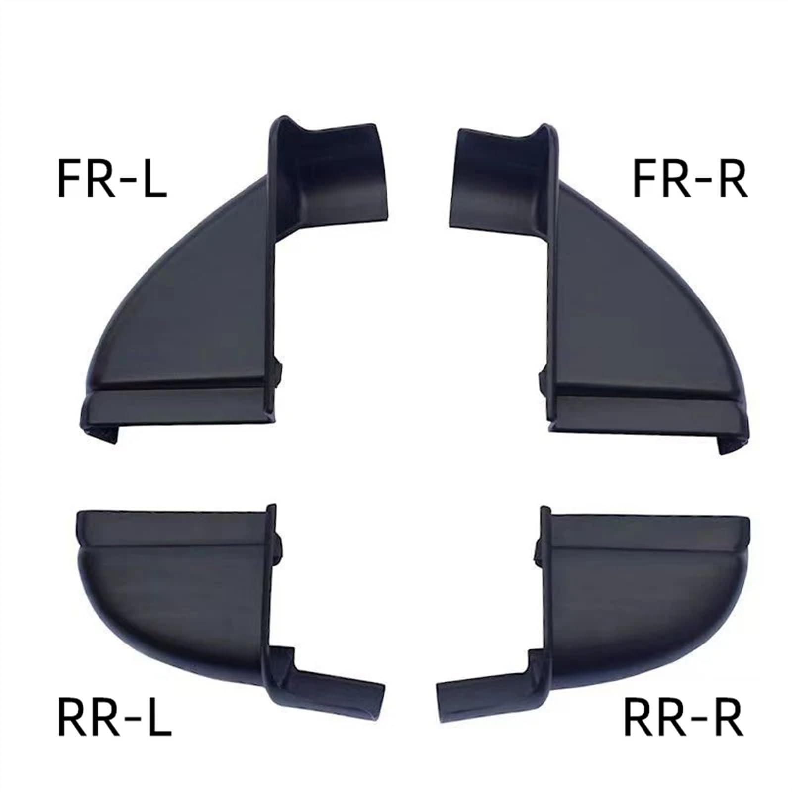 Faldones Laterales Tapa Extremo Estribo Lateral Puerta Coche para Nissan para NAVARA D23 NP300 2015 2016 2017, Cubierta Tapón Estribo para Coche Faldón Lateral(Rear Right)