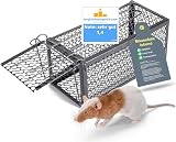 1x muizenval levend - 29 cm kooival herbruikbaar & levend - val voor muis & rat