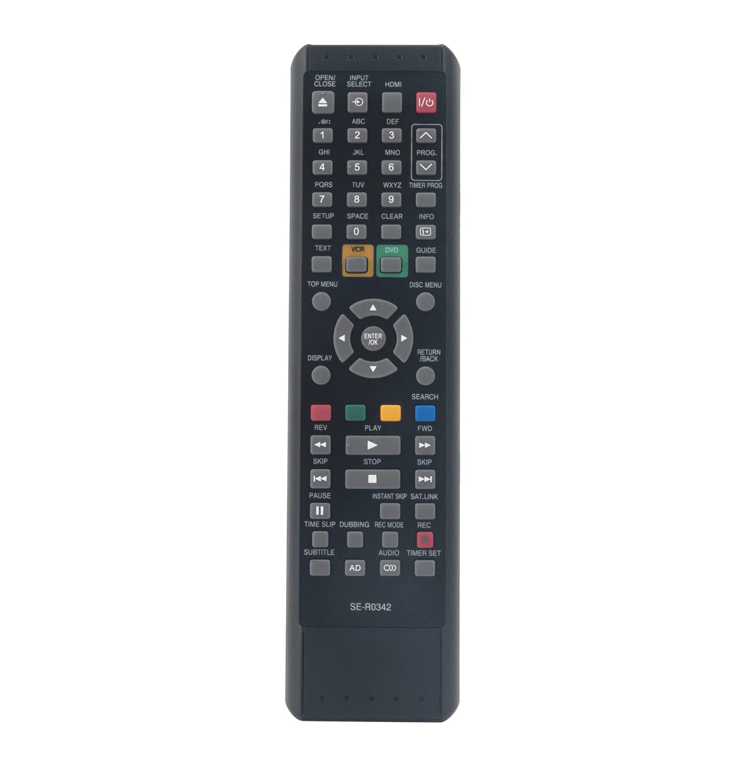 AULCMEET SE-R0342 Replacement Remote Control Compatible with Toshiba DVD VCR VIDEO Home Theater System DVR19DTKB2 DVR19DTKB DVR20KB - Image 2