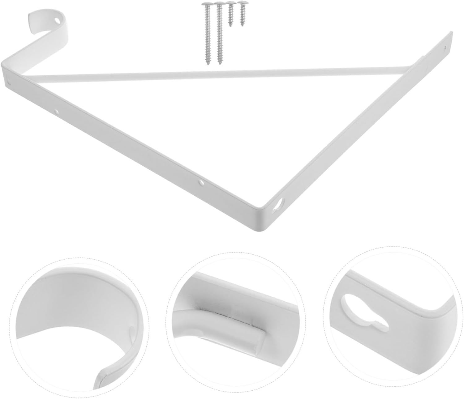 2pcs Wall Mounted Shelf Brackets Heavy Duty Support for Closet Rods and Corner Shelves Stylish Fixed Brackets for Kitchen Bathroom Bedroom Decor