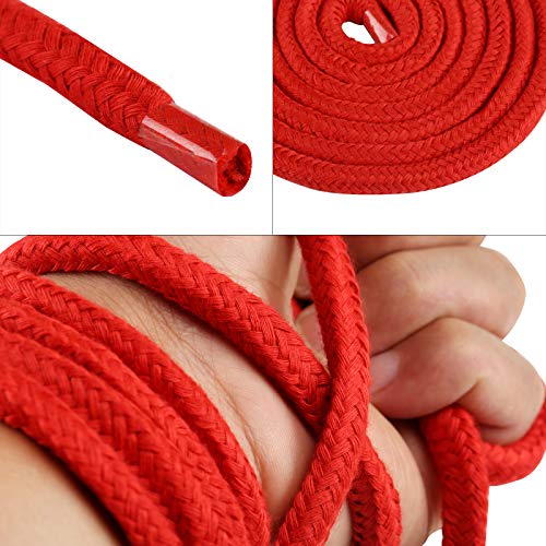 LIHAO 2X 10m Bondageseil Bondage Seile Fesselseil BDSM Schwarz Rot