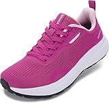BRONAX Wide Road Running Shoes for Women Breathable Fitness Cross Training Size 8w Stylish Gym Female Tennis Sneakers Pregnancy Swollen Jogging Sports Ladies Hot Pink 39