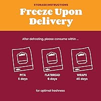Vista 3 de Toufayan KETO - Paquete variado de pan, incluye pan de pita, pan plano y envolturas (paquete de 3)