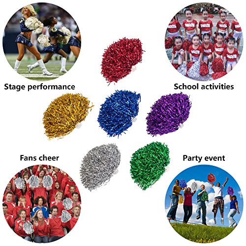 NTCL 6 PCS Poms Allegria Colore Brillante Cheer