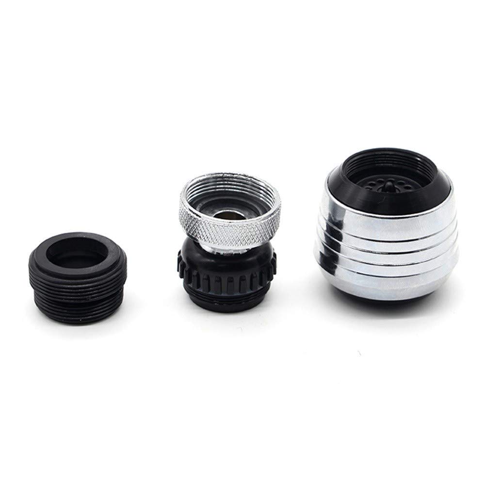 Aireador de Grifo Giratorio de 360 Grados, aireador de Fregadero de Cocina de latón Macizo, aireador de Grifo Giratorio de ángulo Amplio, Filtro de Ahorro de Agua de lat