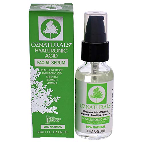 OZNaturals - Hyaluronic Acid Serum With Vitamin C, 30 ml. (Packaging May Vary)