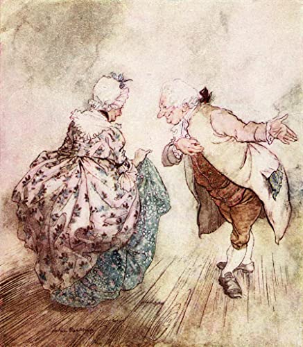 Affiche Charles Dickens Un Chant de Noël par Arthur Rackham pour décoration murale 60x90cm