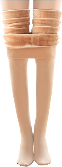 Persepolis Women's Winter Warm Tights Fleece Lined Extra Thick Thermal Leggings Fits XS-M Nude