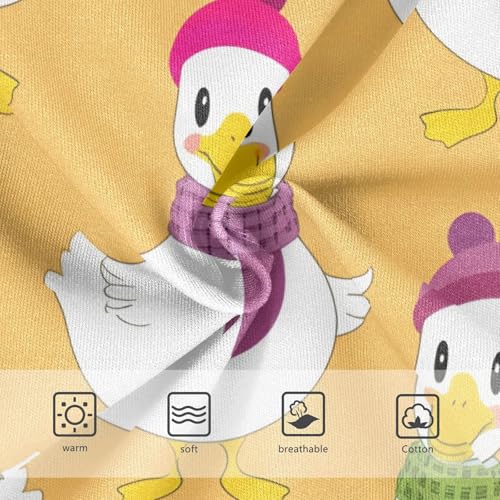 Colorful Cute Ducks Orange Toddler Girls Underwear 2t Cotton Panties for Girl Fancy Kids Briefs Undies3
