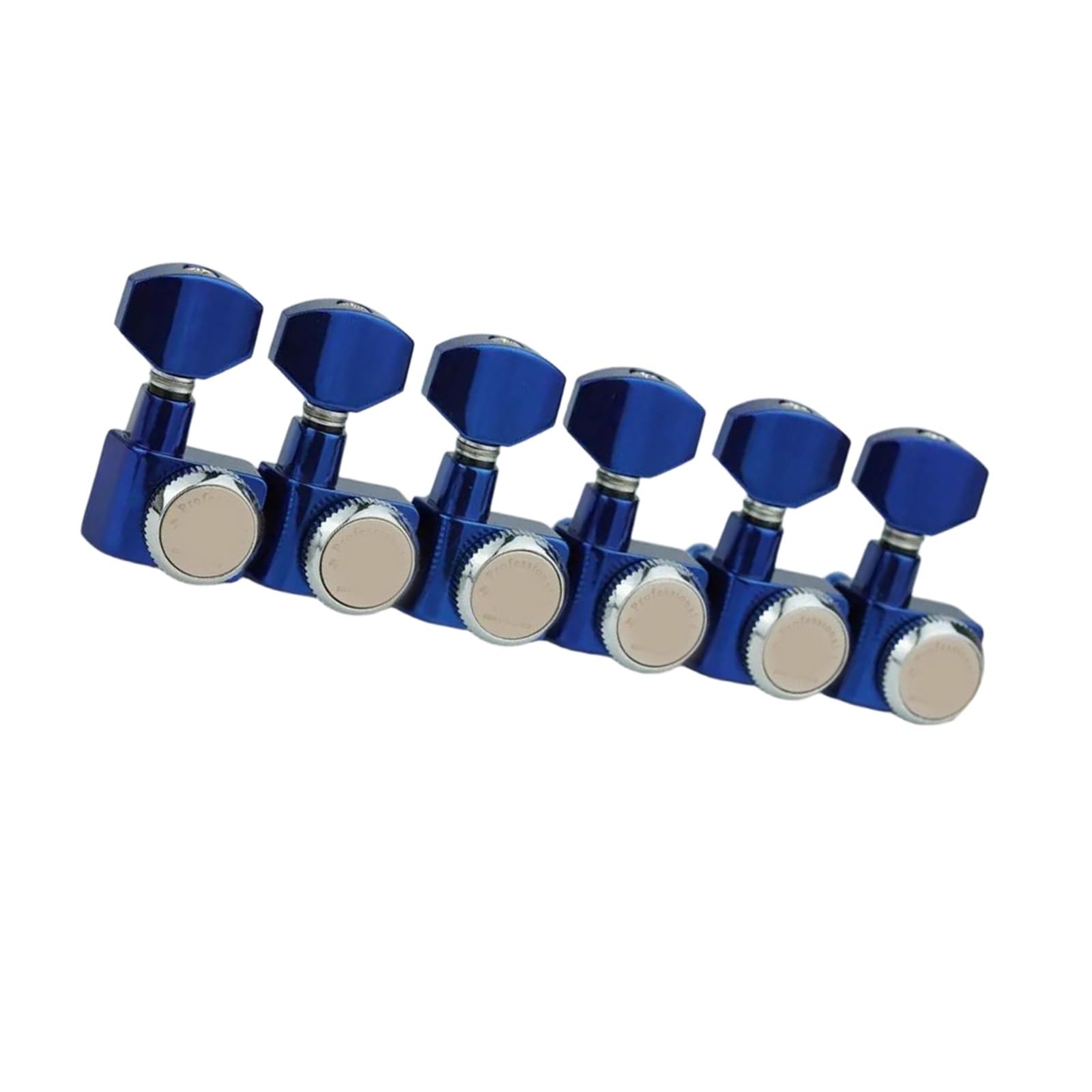 Zestaw Kluczy Gitarowych Zestaw Tunerów Gitarowych 6R Blue Z Blokadą (bez Śrub)