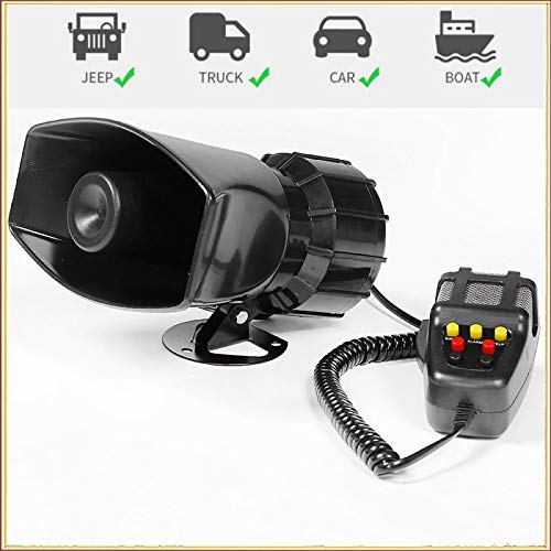Buy YU.Chuang 100W 7 Tone Car Truck Siren Emergency Sounds Electric