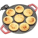 Smokeless Indoor Electric Grill & Nonstick Griddle – Compact, Fast-Heating Tabletop Grill for Steaks, Burgers, Pancakes, BBQ, and Everyday Indoor Cooking (Shallow)