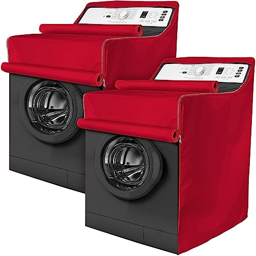 BlueStars Waterproof Washer & Dryer Cover - Outdoor/Indoor Protection, Fits Most Top & Front Load, 29"D X 28"W X 43"H (Silver)
