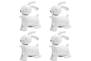 Giant Walking Rabbit Balloons: 4 Pack Realistic 25" Airwalker Bunnies