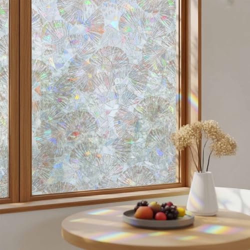 Película para ventana arcoíris marrón de 19.6 x 39.3 pulgadas miniatura 4