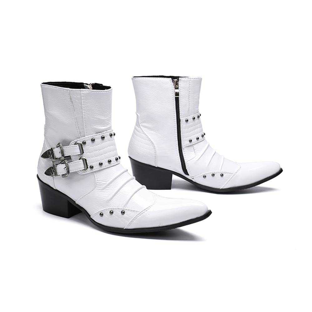 Ladies Boots Allsaints White Boots Cuban Heel Cowboy Boot In